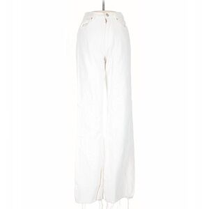 Zara Women's Cream Flare Jeans